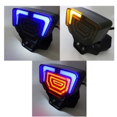 LUZ DE FRENO Y GIRO PARA MOTO INTERMITENTE,SECUENCIAL 12V SET X 1 PCS-2