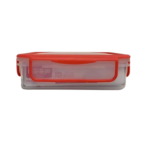 HERMETICO PP 900ML RECTANGULAR ROJO-0