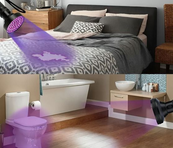 Linterna Ultravioleta 100 Led Uv Usa Pilas Múltiples Usos-2