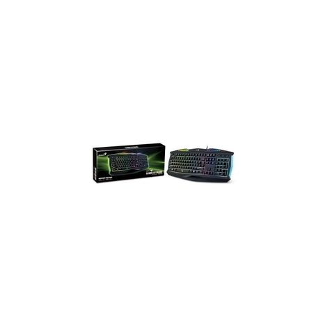  TECLADO ESPAÑOL  GENIUS K220 SCORPION NEGRO-2