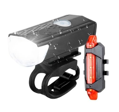 SET LUZ BICI DELANTERA Y TRASERA LED MOD 7188 USB RECARGABLE BLISTER-1