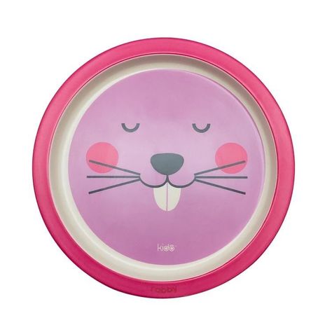 Plato Bamboo Kido (21cms) rosado-0