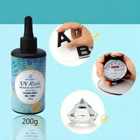 Resina Uv 200g Crystal De Secado Rapido-2