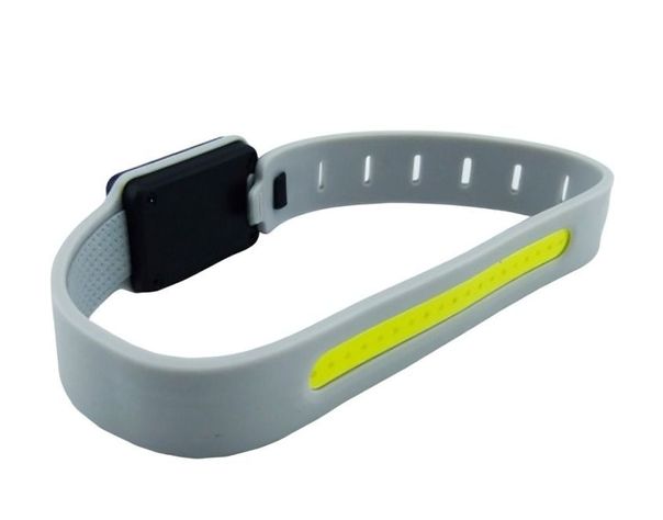 LUZ LED PARA CORRER PARA BRAZO LUZ BLANCA + ROJA USB RECARGABLE SILICONA-0