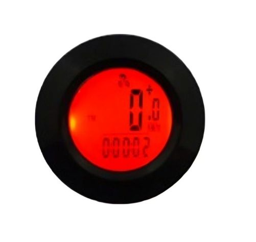 VELOCIMETRO PARA BICICLETAS + MEDIDOR DE TEMPERATURA  rojo-0