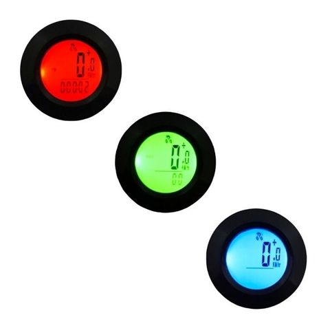 VELOCIMETRO PARA BICICLETAS + MEDIDOR DE TEMPERATURA  rojo-1