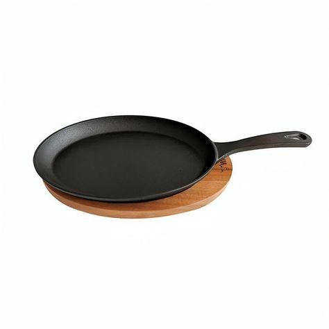 SARTEN IRON CAST BASE MADERA WAYU-1