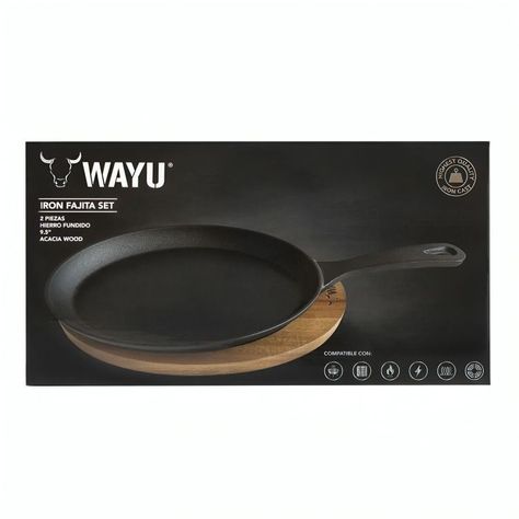 SARTEN IRON CAST BASE MADERA WAYU-3