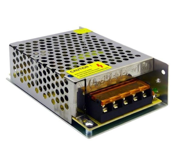 FUENTE PODER 5 AMPERES PARA TIRA DE LED MOD.11X7.5CM EN CAJA -0