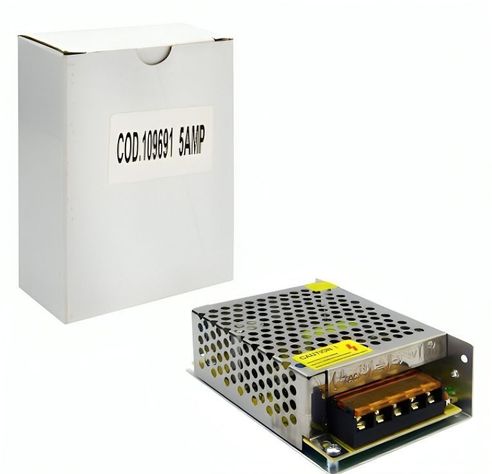 FUENTE PODER 5 AMPERES PARA TIRA DE LED MOD.11X7.5CM EN CAJA -2