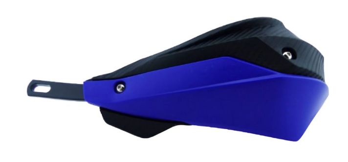 PROTECTOR DE MANILLAR PARA MOTO BASE METAL NEGRA SET X 2 PCS NEGRO/AZUL-0