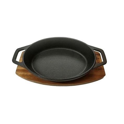 CASEROLA IRON CAST BASE MADERA-2