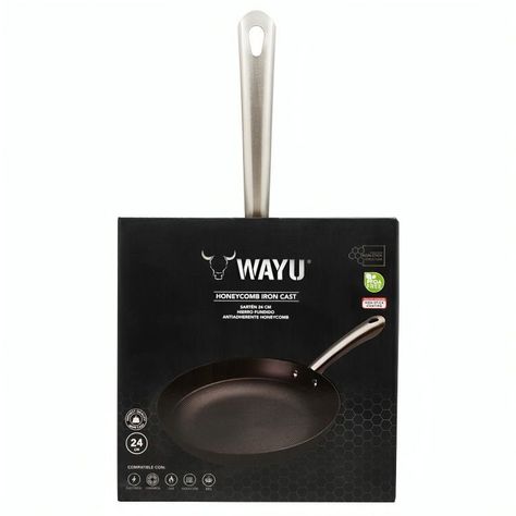 SARTEN 24 cm IRON CAST HONEYCOMB WAYU-3