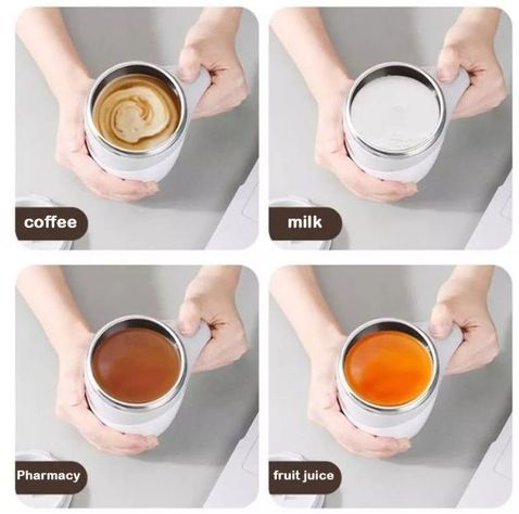 Taza Magnética Automática Acero Inoxidable Mezclador Térmico-2