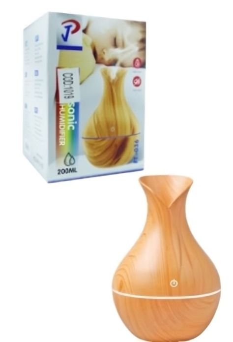 HUMIDIFICADOR MOD.JARRON FT-036C/KJR036 MADERA CON LED USB -1