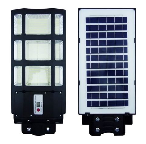 FOCO PARA POSTE SOLAR 200W CON 9 PLACAS 396 LED CON CONTROL-1
