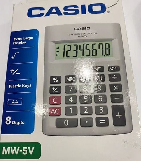 mini Calculadora CASIO 8 diguitos MW-5V-0