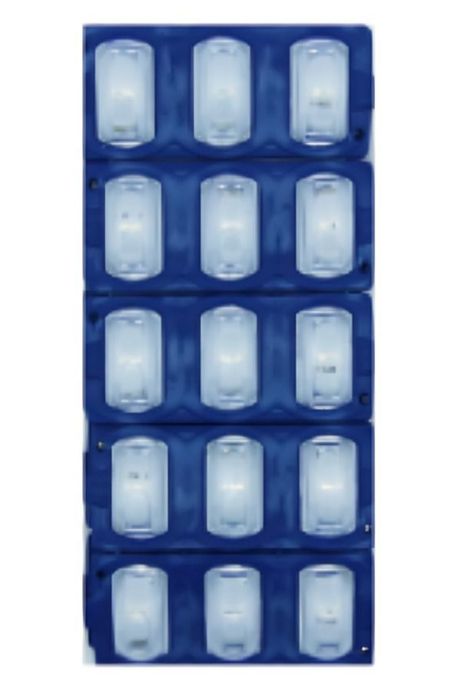 TIRA LED PLACA X 3 LED LUPA SET X 10 PCS CON ADHESIVO DISPONIBLE EN AZUL-0