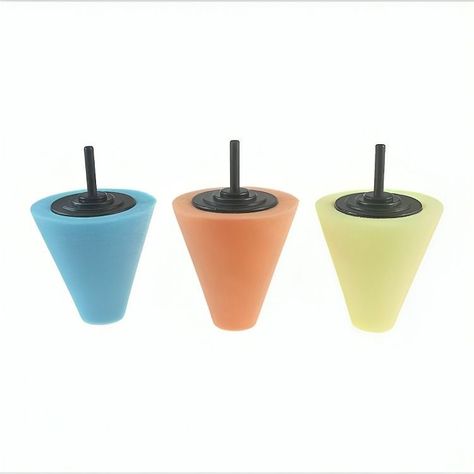 Kit De 3 Piezas Esponjas Pulir En Forma De Cono, Auto-0