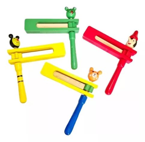 Set de 2 Maraca de Madera Sonajero-1