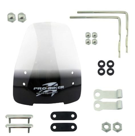 CUBRE VIENTO PARA MOTO CHICO PROBIKER BORDE PIGMENTADO NEGRO -2