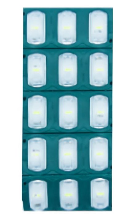 TIRA LED PLACA X 3 LED LUPA SET X 10 PCS CON ADHESIVO DISPONIBLE VERDE -0