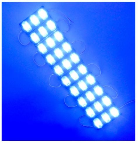 TIRA LED PLACA X 3 LED LUPA SET X 10 PCS CON ADHESIVO DISPONIBLE VERDE -1
