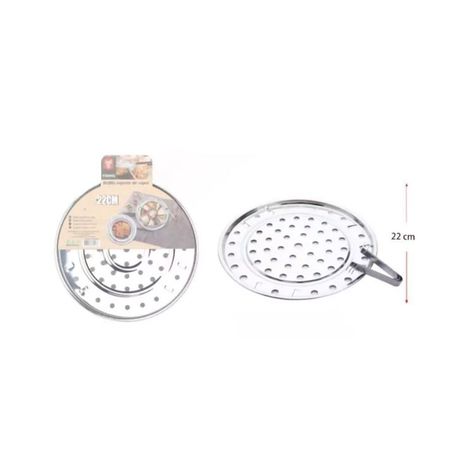 Set 02 Rejillas Soporte De Vapor 22cm Acero Inoxidable-1
