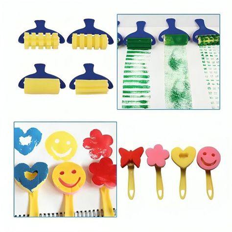 Set 29 Esponja Cepillo Brocha Pincel Para Pintar/pintura Arte-1