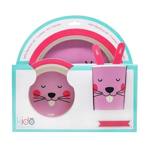Set Bambu Kido rosado-0