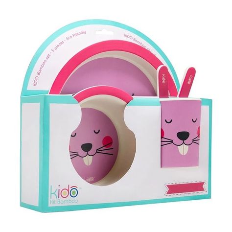 Set Bambu Kido rosado-1