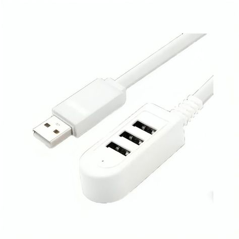 Splitter Hub Usb X3 Alargador Zapatilla Usb 2.4a 1.20 Mts-0
