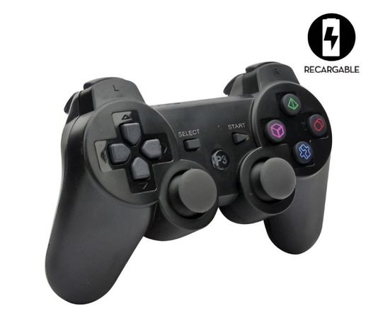 Joystick Inalámbrico Play 3 Doubleshock Negro-3