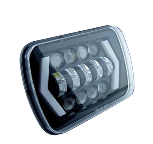 FOCO DELANTERO RECTANGULAR H-4 DUO COLOR 12/24V MEDIDA: 6 X 7 PULG X 1 PCS-0