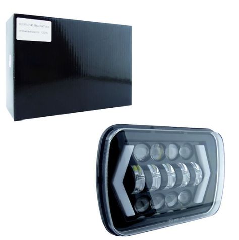 FOCO DELANTERO RECTANGULAR H-4 DUO COLOR 12/24V MEDIDA: 6 X 7 PULG X 1 PCS-1