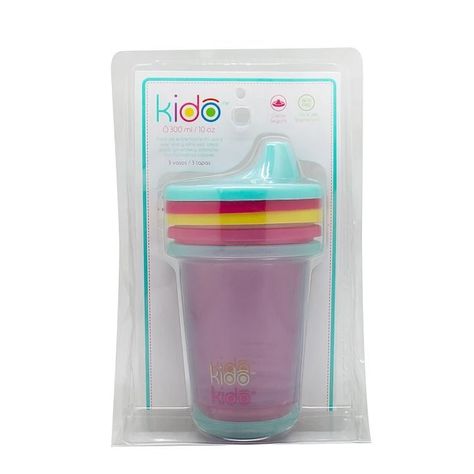SET 3 REUSABLE CUPS KEEP KIDO 2-2