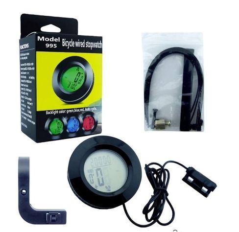 VELOCIMETRO PARA BICICLETAS + MEDIDOR DE TEMPERATURA  verde-2