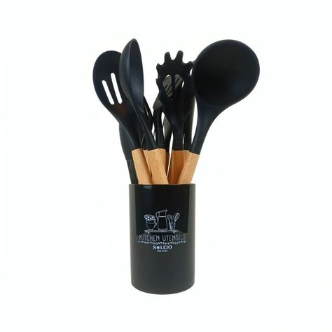 Set 12 Utensilios De Cocina Silicona Blanco-0