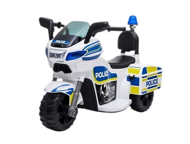 MOTOCICLETA A BATERIA POLICIA-0