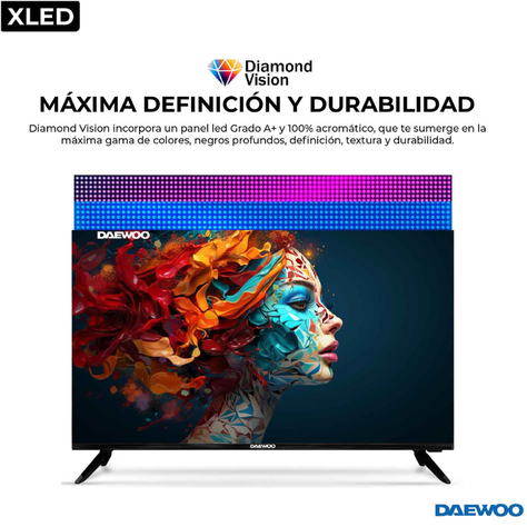 Televisor Smart TV DAEWOO 43 Led Android 12 Linea Xled 2024-1