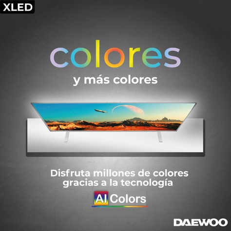 Televisor Smart TV DAEWOO 43 Led Android 12 Linea Xled 2024-2