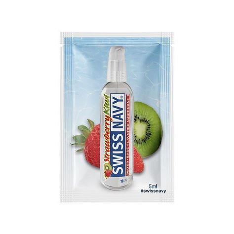 Lubricante Swiss Navy Flavors Sachet - Fresa Kiwi-0