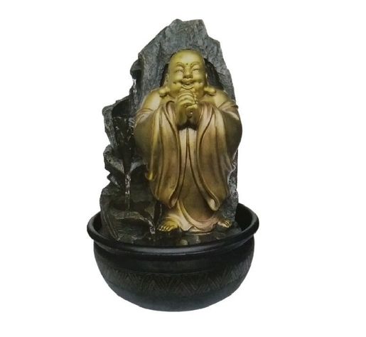 Pileta buda cascada de agua con iluminación led gruta-manos tomadas-1