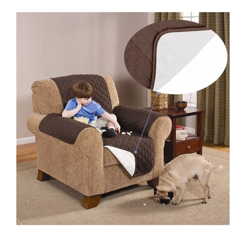 Funda Cobertor Cubre Sofa Protector Reversible 1 Cuerpos-5