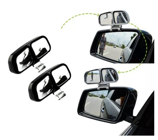 Par Espejo Lateral Retrovisor Punto Ciego Doble Ajustable-0