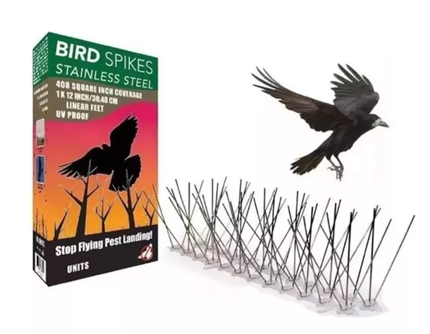 Pack 5 Púas Repelentes Palomas Anti Aves Ahuyentador-0