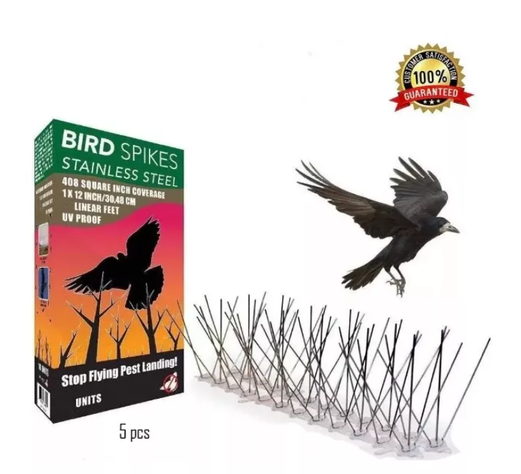 Pack 5 Púas Repelentes Palomas Anti Aves Ahuyentador-2