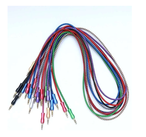 X10 Cable Auxiliar Audio Plug 3.5 Mm 1 Metros Premium Nylon-4