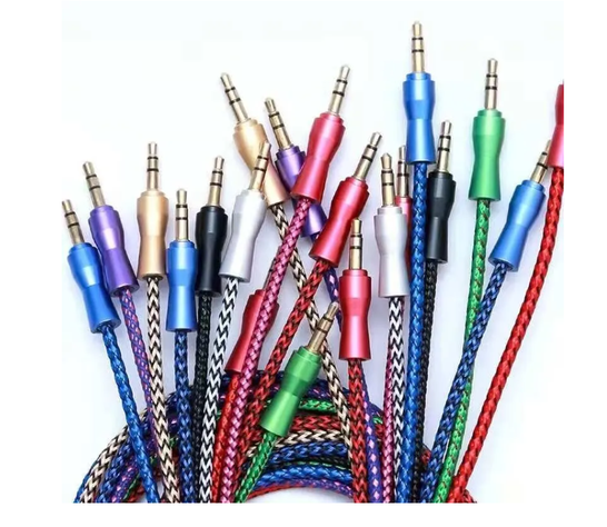 X10 Cable Auxiliar Audio Plug 3.5 Mm 1 Metros Premium Nylon-5