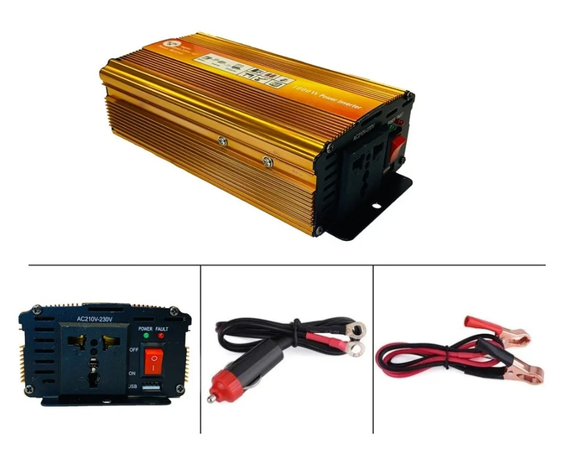 Conversor Inversor De Energia Auto 12v A 220v 1000w-5